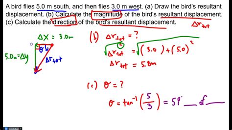 how to find the resultant displacement